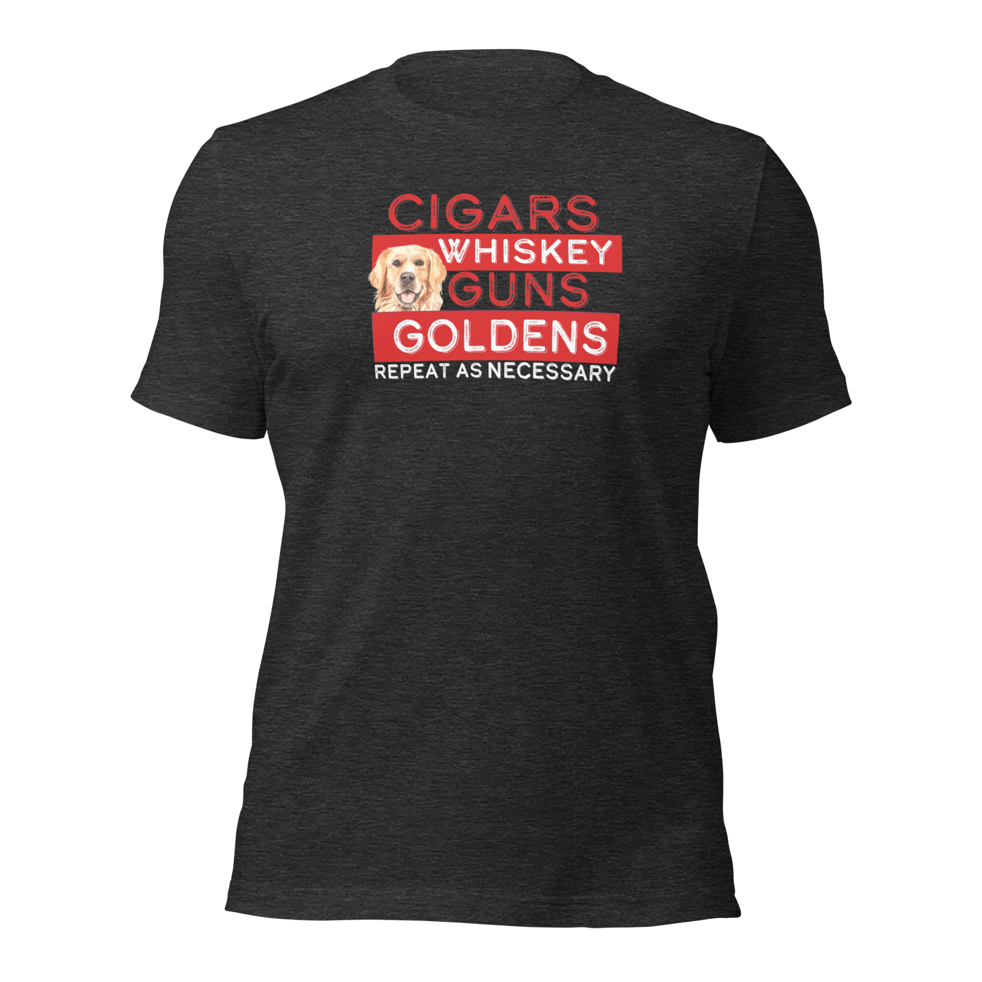Cigars, Whiskey, Guns, & Goldens t-shirt - Image 5