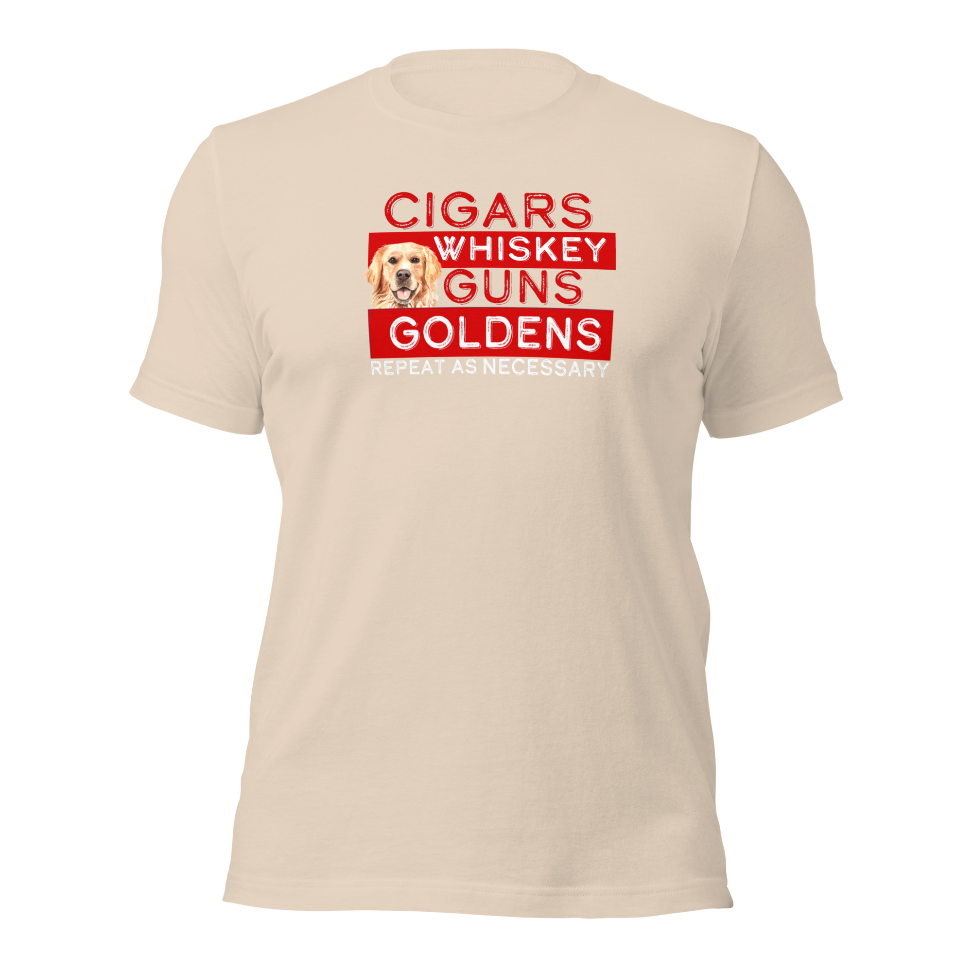 Cigars, Whiskey, Guns, & Goldens t-shirt - Image 8